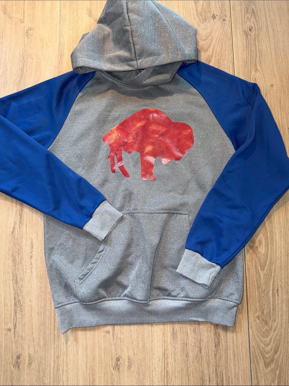 Buffalo Bills Nike Grey and Blue youth  Hooded Sweatshirt size XLarge